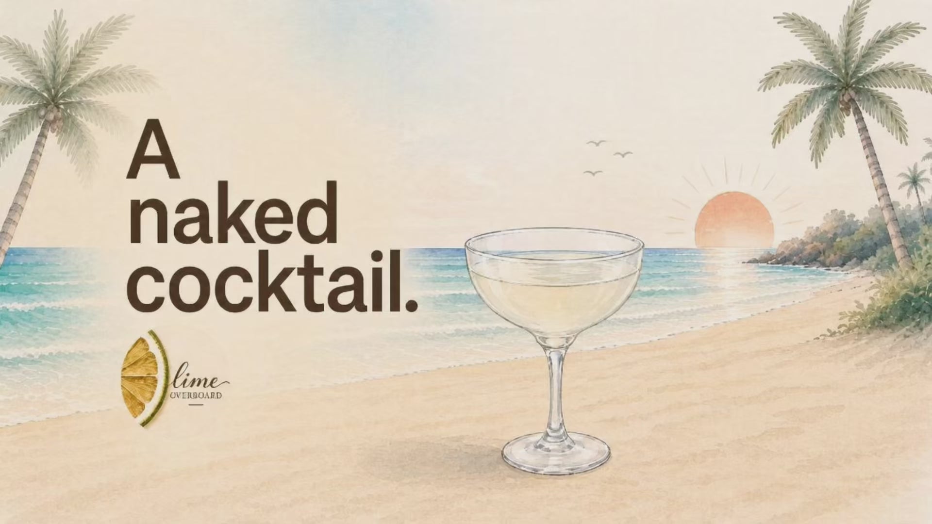 Load video: How to dress your drink. Garnish a cocktail with dried lime and Cocktail Rim salt blend